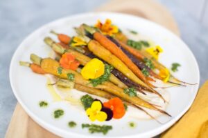 Read more about the article Whipped Tahini with Roasted Carrots and Fresh Coriander Dressing